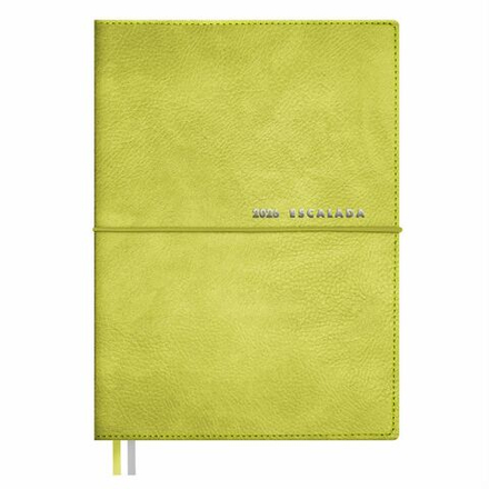 Ежедневник дат. 2026г А6 128л., кожзам, мягк.пер. "Шеврет оливковый" резинка, тисн.фольгой, ляссе