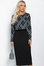 Костюм Дэрил (черный/полосы) К11199 LT Collection (Акция)