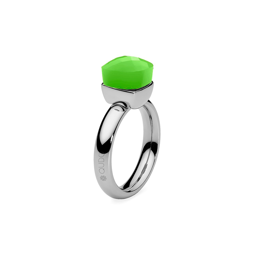 Кольцо Qudo Firenze light green opal 17.2 мм 610357/17.2 G/S