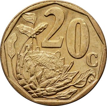20 центов 2016 ЮАР