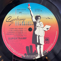Винтажная виниловая пластинка LP Supertramp Breakfast In America (Japan 1979) (Obi) Gone Hollywood AMP-6034