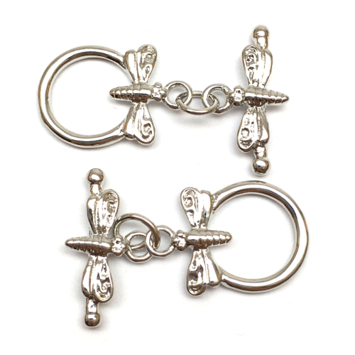 Замок тогл 19х12 мм, родий