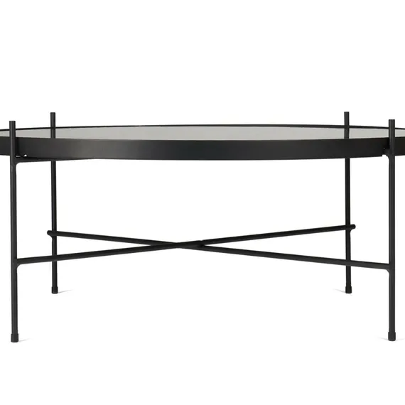 Кофейный стол Lacio Ø80х35 см, черная керамика