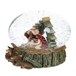 GAEM Фигурка декор в стекл шаре "Рождество", D 10 см, L10 W10 H12,5 см, 2в.(цена за один вид)