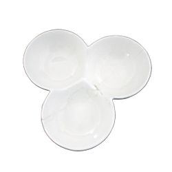 Менажница 20*16 см h4,5 см 3 отделения белая фарфор NEW P.L. Proff Cuisine [4]