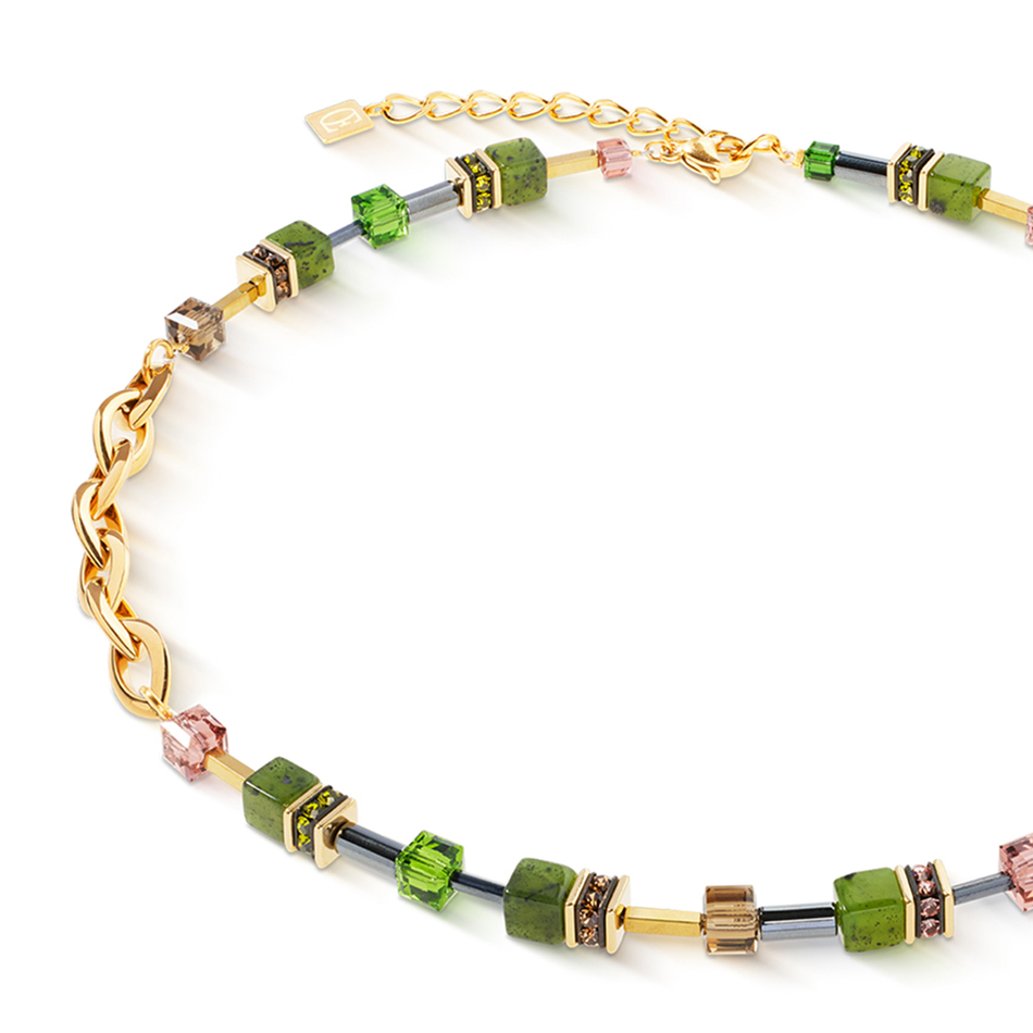 Колье Coeur de Lion Green-Gold 4524/10-0516