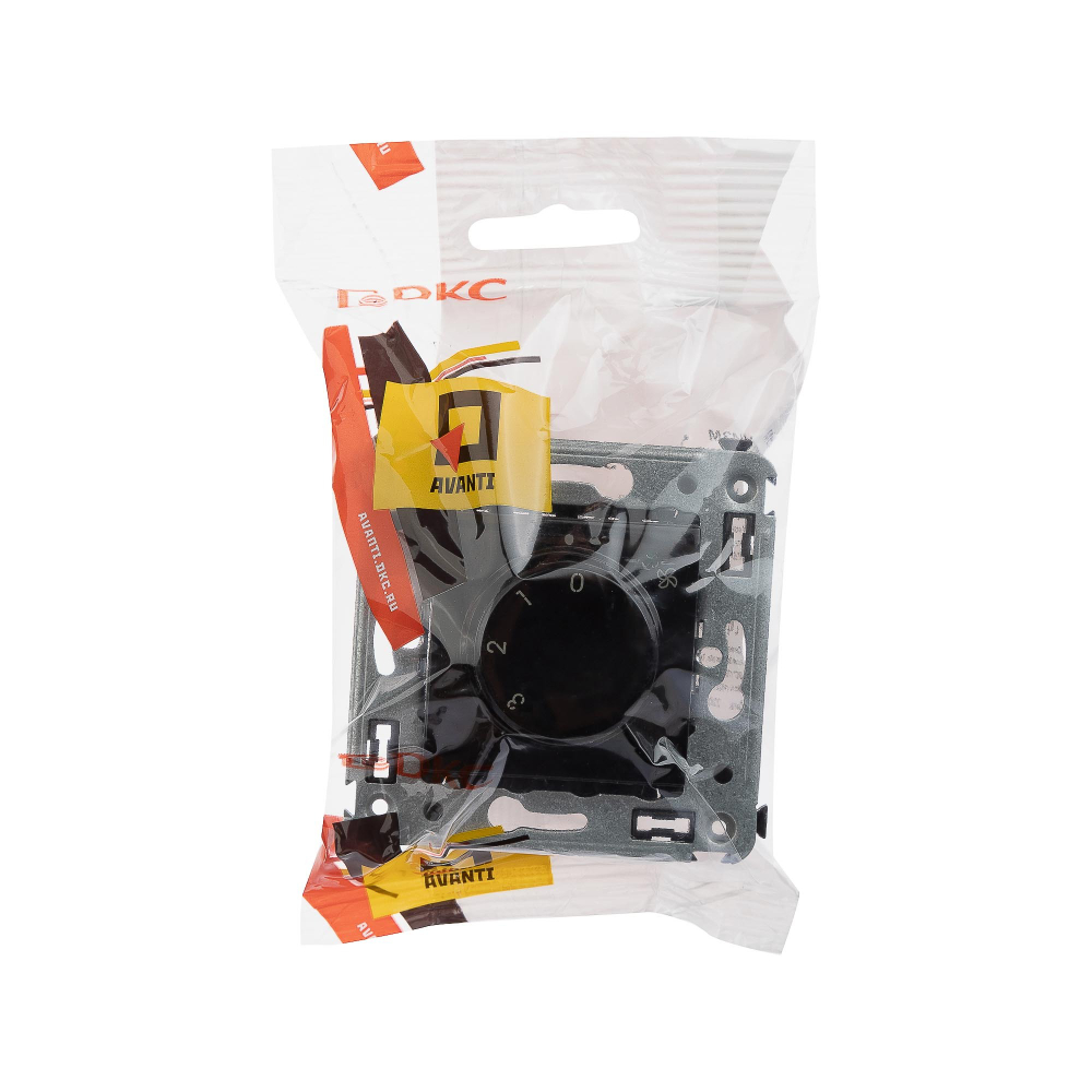 Механизм управления вентиляторами в стену, "Avanti", "Черный квадрат"