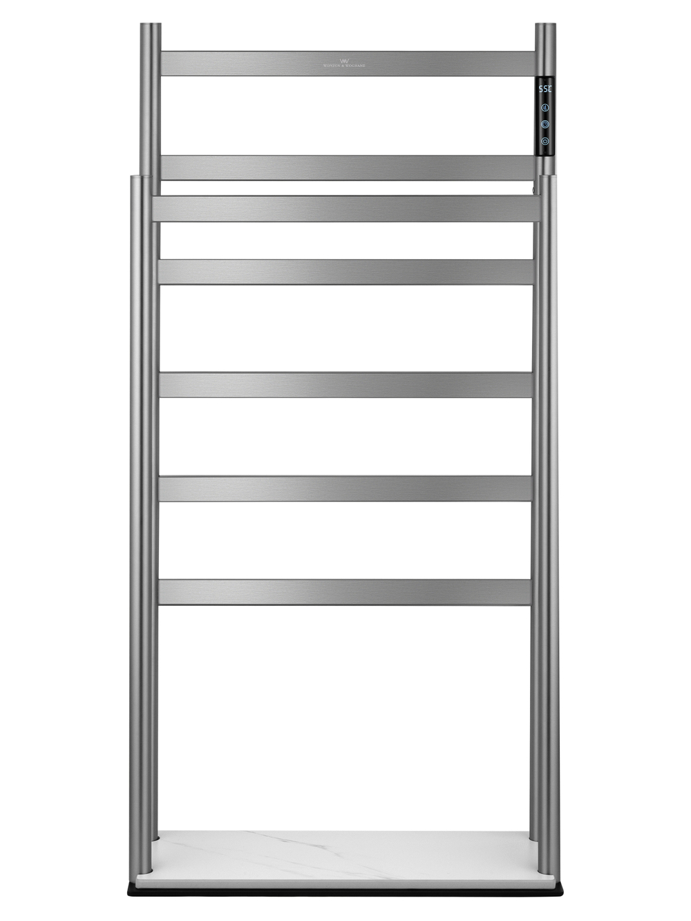 Полотенцесушитель электрический напольный WONZON & WOGHAND ESSEN, Брашированный никель (WW-A407-BR)