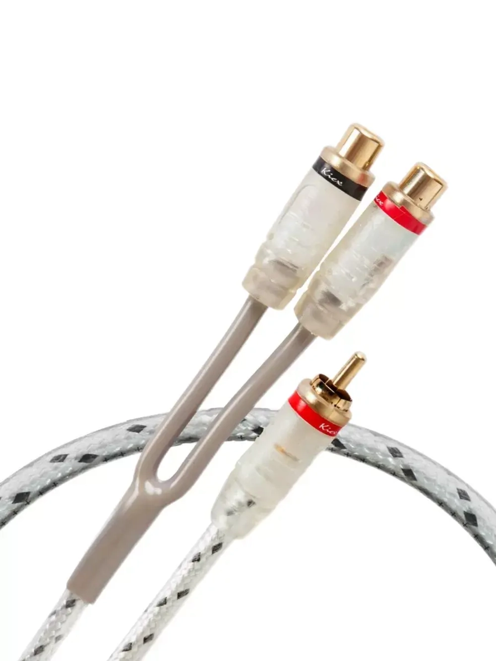 RCA кабель межблочный 1 папа 2 мама 2шт ()