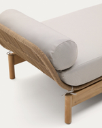 Catalina Шезлонг из светло-серой веревки и массива акации