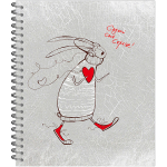 НОВИНКА! Тетрадь общая 48 листов на спирали "Парад зайцев"