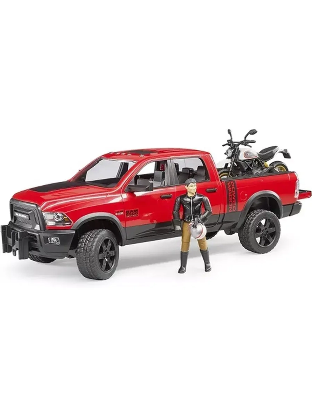 Джип Dodge RAM 2500 с мотоциклом Ducati Bruder 02502