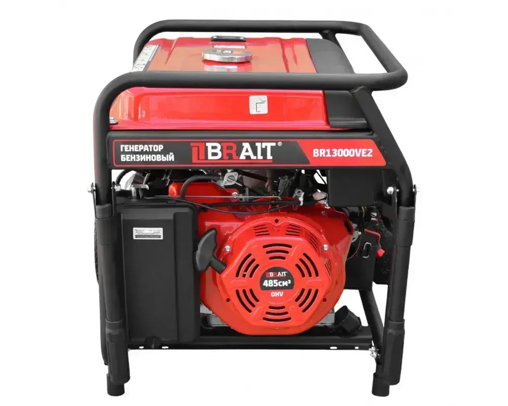 Генератор бензиновый BRAIT BR13000VE2 (9.0.9.5 кВт, 220 и 380 В, трехфазный, электростартер, счетчик моточасов) бензогенератор / резервное питание