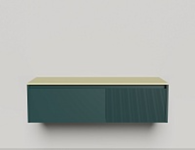 Подвесная тумба со столешницей Salini Domino 160x50 эмаль 27D116