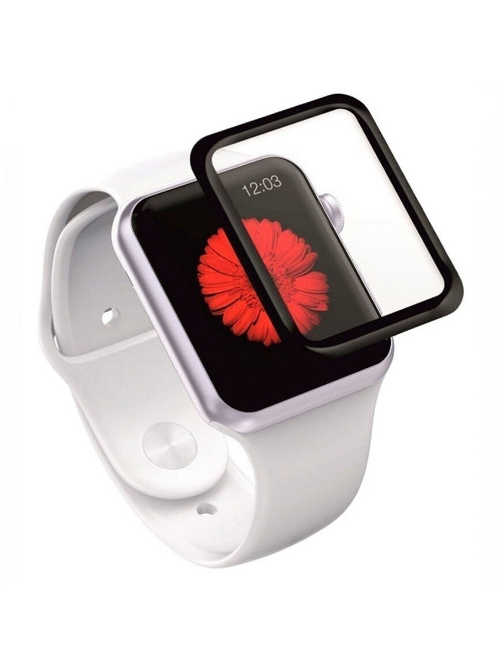 Защитное стекло "Плоское" для Samsung Galaxy Watch 4/5 (40 мм)