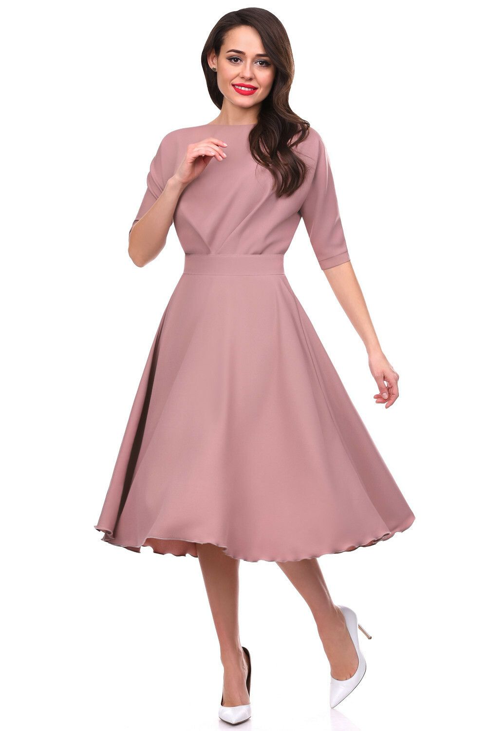 Платье БР-Леди Лаура (лиловая пудра)