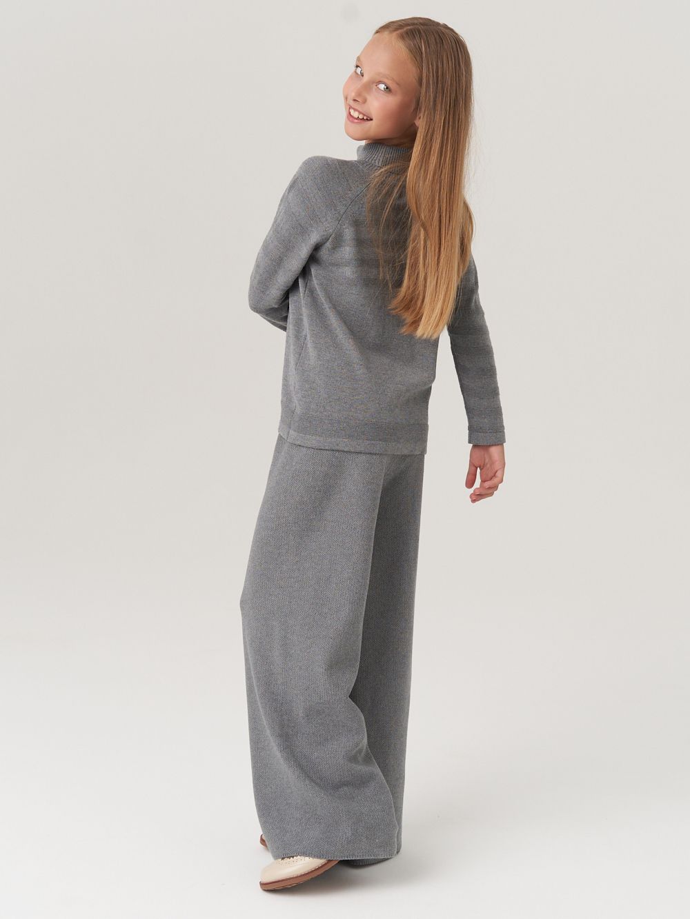 Водолазка в школу для девочки AT743  серый
