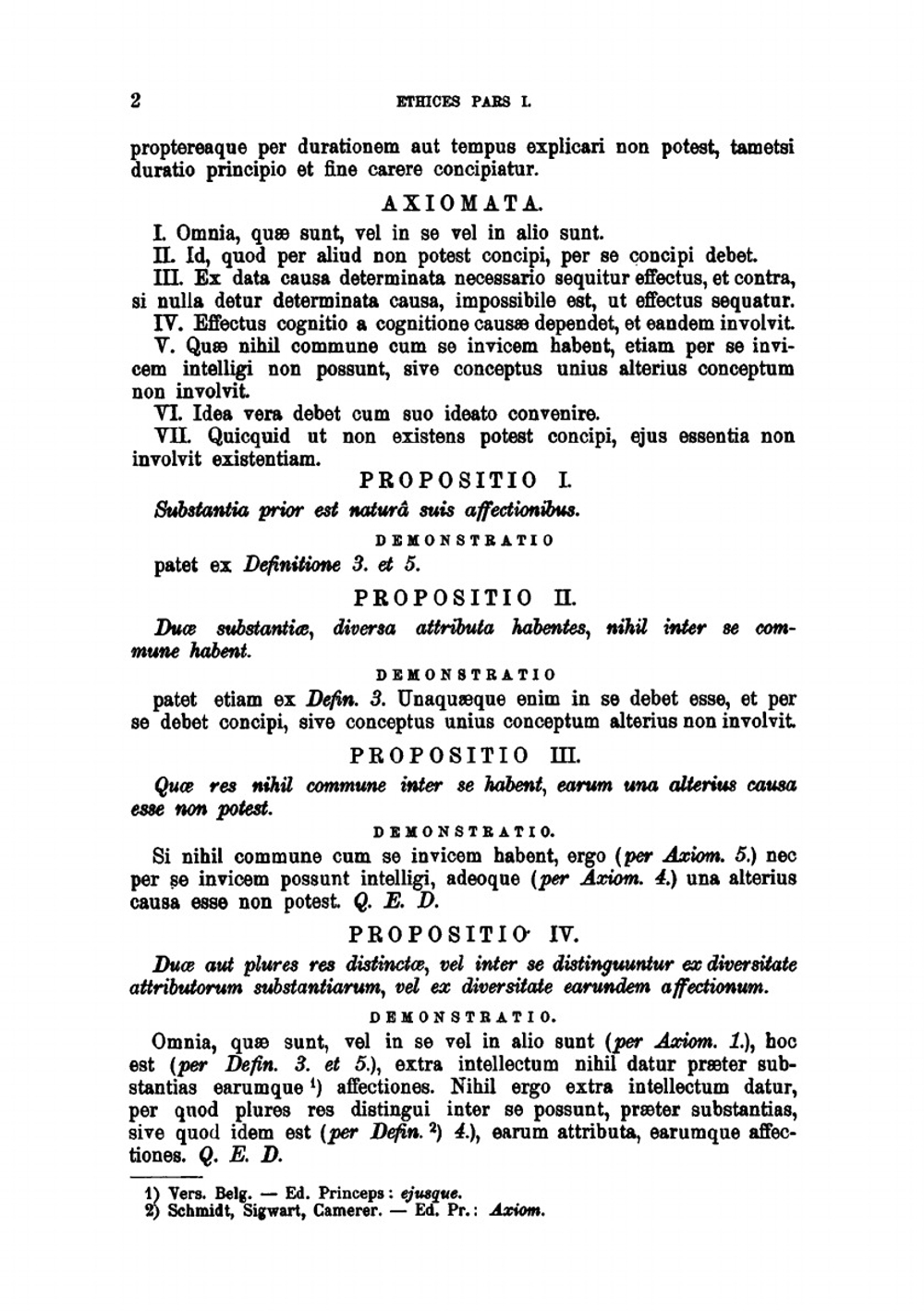 Ethica. Ordine Geometrico Demonstrata | B.d. Spinoza