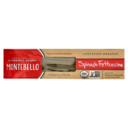 Montebello, Органический шпинат феттучини, 340 г (12 унций)