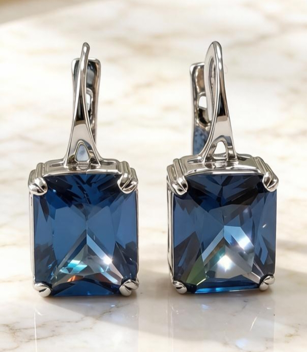 Ювелирные серьги из серебра 925 пробы