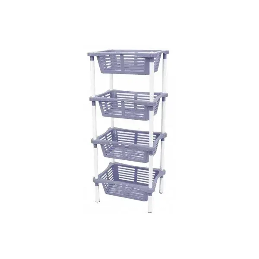 Этажерка с корзинками Krita 4-х секц (сиреневый туман)