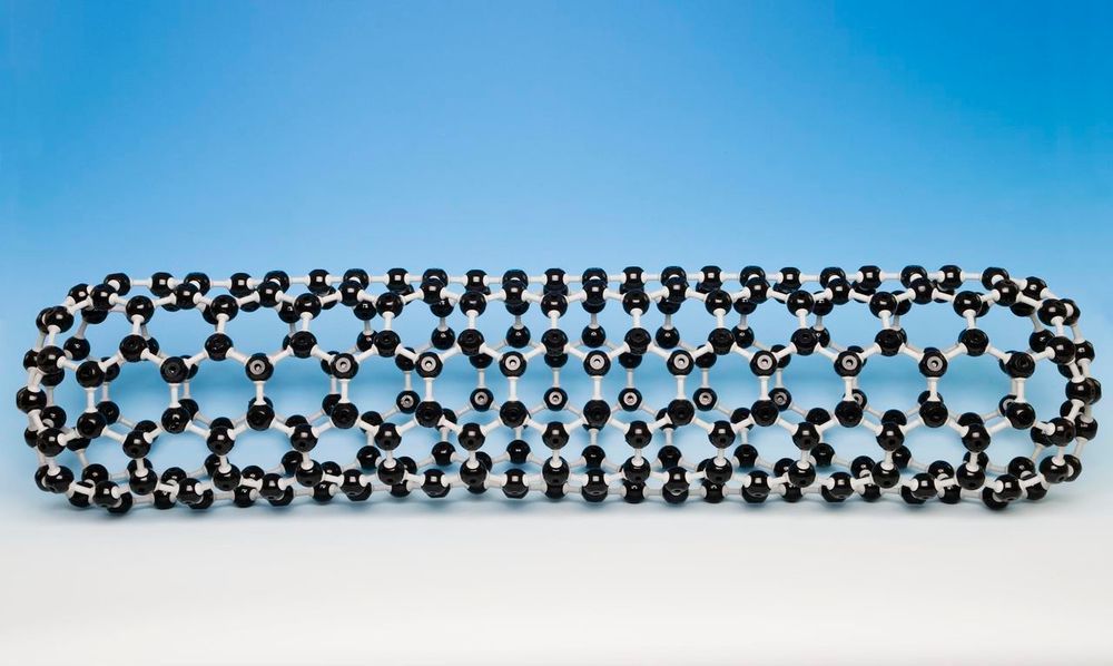 Модель Кристаллическая решетка нанотрубки, 130 атомов