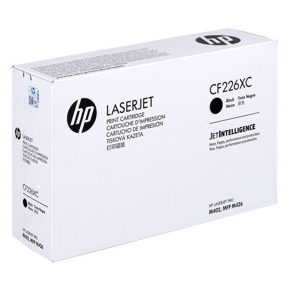 Оригинальный картридж hp CF226X № 26X чёрный , повышенной ёмкости (CF226XC)
