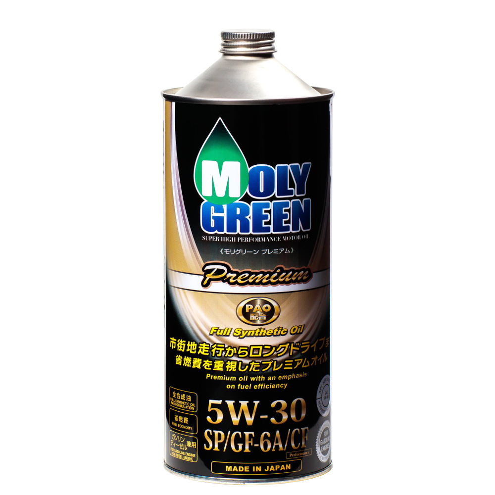 Моторное масло MolyGreen Premium 5W30 SP/GF-6A/CF 1л