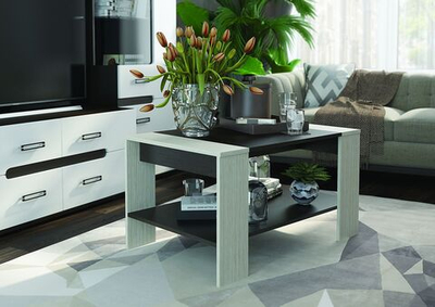 Стол журнальный РИО 2 (ножки светлые, столешница темная)