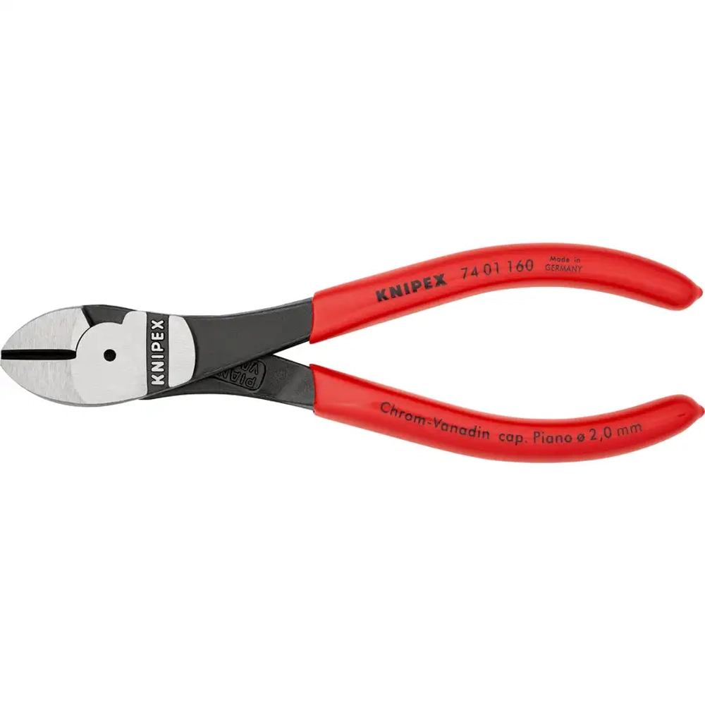 Кусачки боковые особой мощности черненые 160 мм Knipex 74 01 160