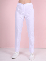 Медицинская одежда. Стильные белые брюки|MediS.moda