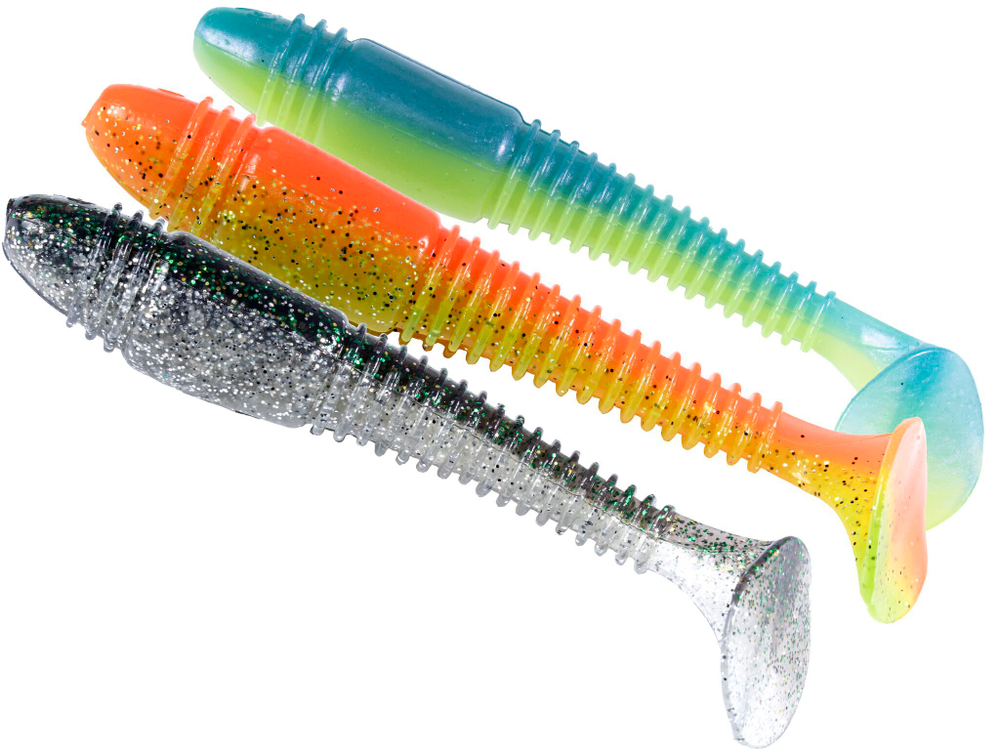 Виброхвосты съедоб. искусст. LJ Pro Series TIOGA FAT 5.8in (14.70)/MIX3 3шт.