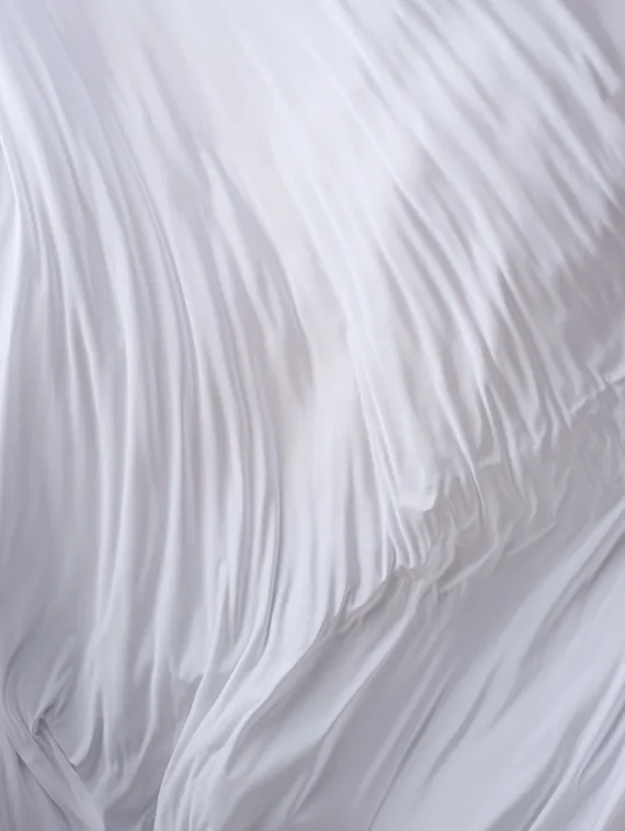 Микрофибра бельевая, эффект шелка, Турция, белый 001