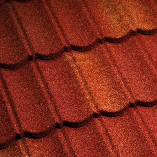 Черепица композитная Metrotile Metrobond красно-желтая