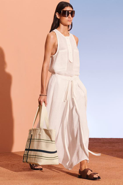 ZARA ЮБКА МИДИ СО СРЕДНЕЙ ТАЛИЕЙ, ЖЕЛТОВАТО-БЕЛЫЙ