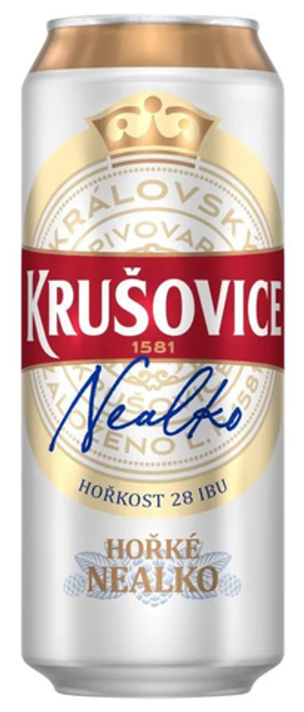 Пиво Крушовице Хорке Неалко Безалкогольное / Krusovice Horke Nealko 0.5 - банка