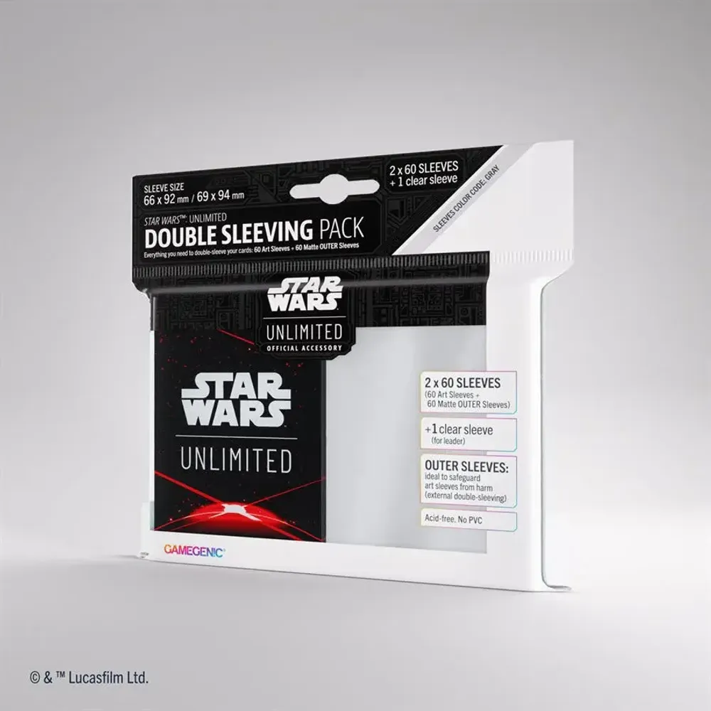 [Под заказ] Gamegenic - Star Wars: Unlimited: Art Sleeves Double Sleeving Pack: Space Red