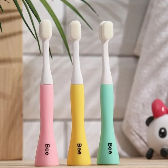 Зубная щётка, детская, 2-9 лет, 10 000 щетинок, ультрамягкая, синяя