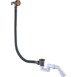 Слив-перелив для ванны Boheme 631-BRB 50 мм, клик-клак, Brushed Bronze, с сифоном