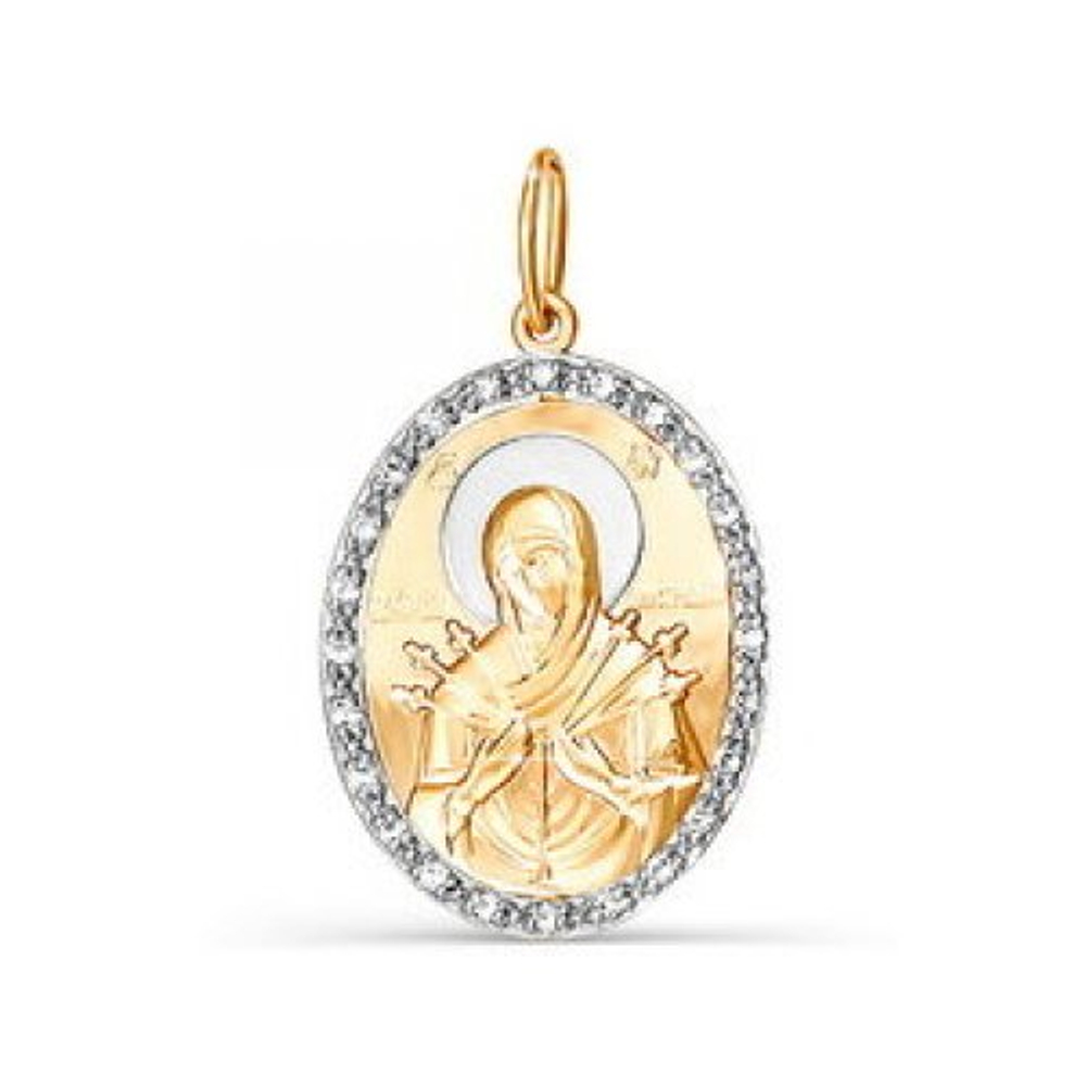 Подвеска из золота с фианитами