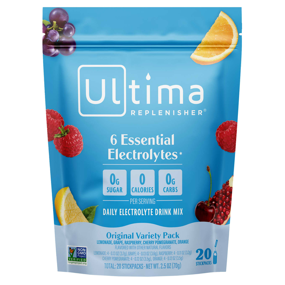 Ultima Replenisher, 6 Essential Electrolytes, ежедневная смесь для приготовления электролитов, в оригинальной упаковке, 20 стиков, 3,7 г (0,13 унции)
