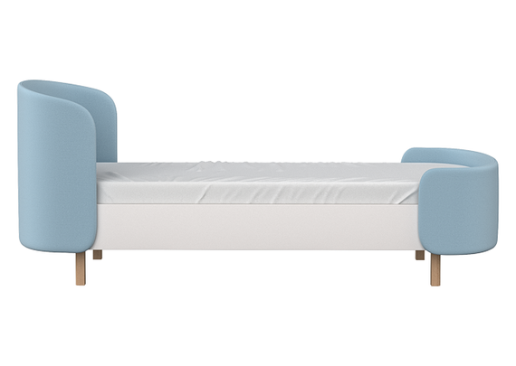 Кровать подростковая KIDI Soft размер L (голубой)