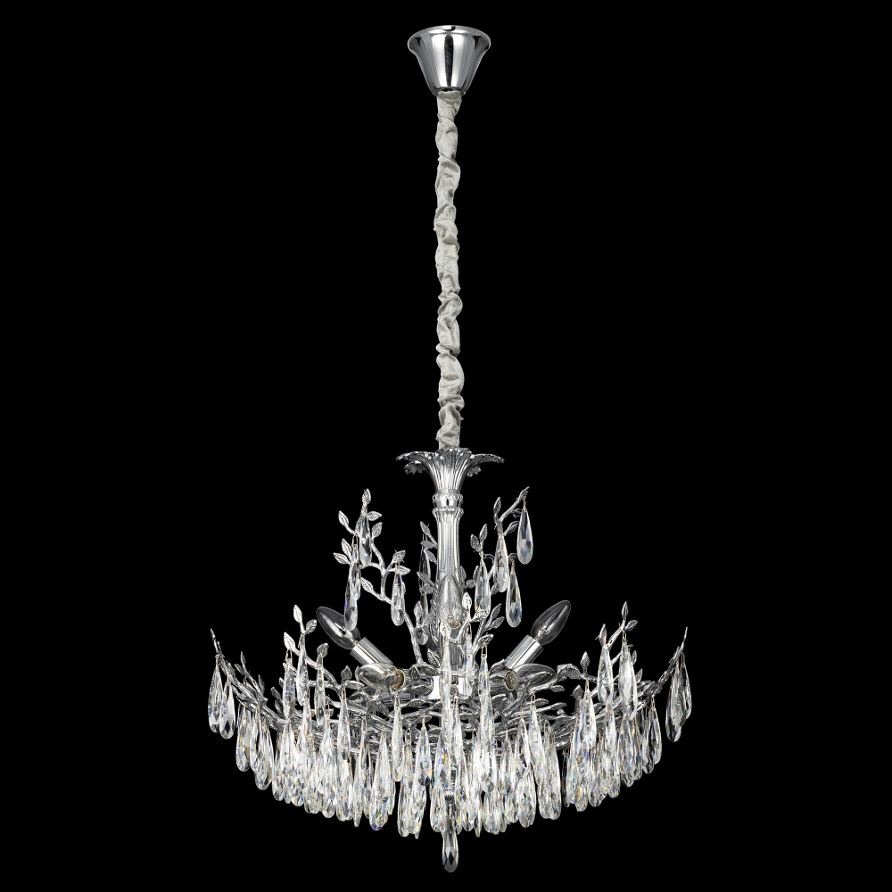 Citilux RITZ CL310081 Люстра хрустальная подвесная Хром