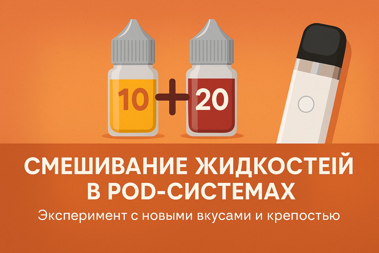 Можно ли смешивать жидкости и крепость в pod-системах?