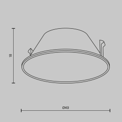 Декоративная рамка-отражатель Maytoni Wise Ring057-7-GF