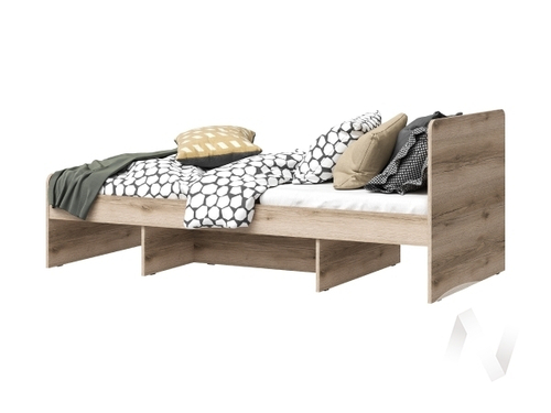 Кровать 0.9х1.9 КР-01 Детская Киви (дуб делано)