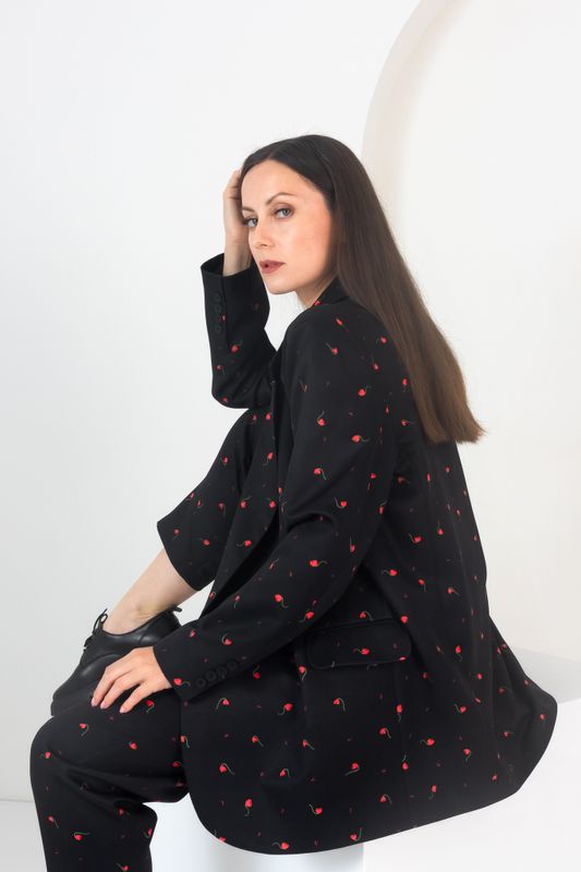 ПИДЖАК С ПРИНТОМ BLACK TULIP. PROF
