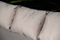 "Верона" лаунж-зона 5-местная плетеная из роупа (веревки), каркас алюминиевый белый, роуп бежевый