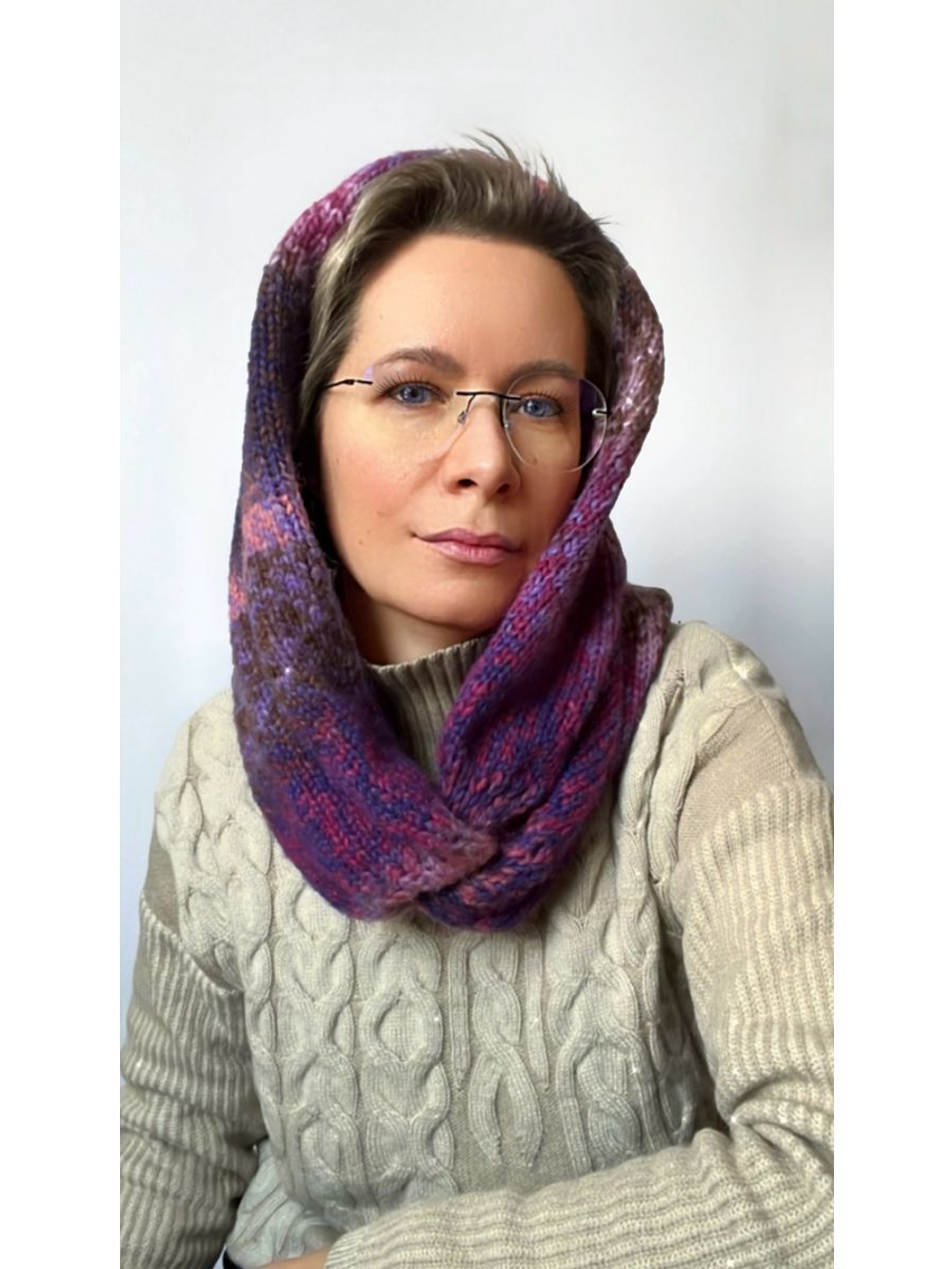 Пряжа для вязания DAMA теплая пушистая аркобалено