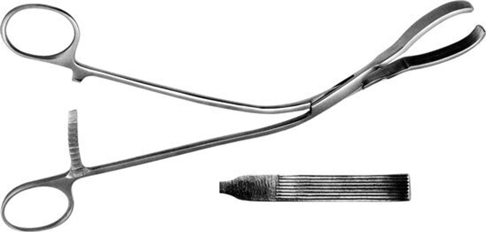 ТМ- З-44-2 Зажим д/поджелуд. железы, большой, 230 мм (НОВОЕ ИСПОЛНЕНИЕ)